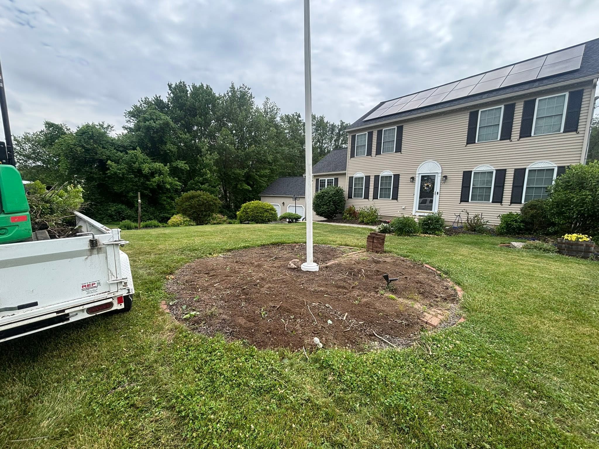 All shrubs and stumps removed — Spencer, MA land clearing complete
